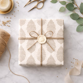 Tranquil Elegance: Sepia Henna Patroon Tissue Pape Tissuepapier