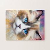 Tranquil Elegant Ragdoll Cat Legpuzzel (Horizontaal)