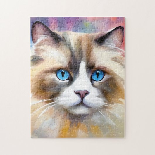 Tranquil Elegant Ragdoll Cat Legpuzzel (Verticaal)