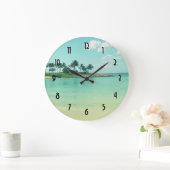 Tranquil en Serene Turquoise Beach in Hawaii Grote Klok (Huis)