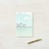 Tranquil en Serene Turquoise Beach in Hawaii Post-it® Notes (Op bureau)