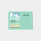 Tranquil en Serene Turquoise Beach in Hawaii Post-it® Notes (Voorkant)