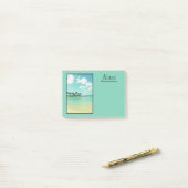 Tranquil en Serene Turquoise Beach in Hawaii Post-it® Notes (Op bureau)