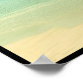 Tranquil en Serene Turquoise Beach in Hawaii Poster (Hoek)