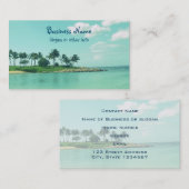 Tranquil en Serene Turquoise Beach in Hawaii Visitekaartje (Voorkant / Achterkant)