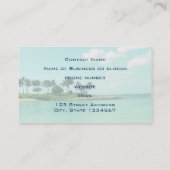 Tranquil en Serene Turquoise Beach in Hawaii Visitekaartje (Achterkant)