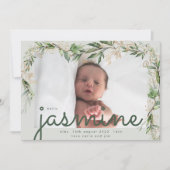 Tranquil Eucalyptus Elegant Green Breezy Zee Aankondiging (Voorkant)