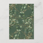 Tranquil Eucalyptus Elegant Green Breezy Zee Informatiekaartje (Achterkant)