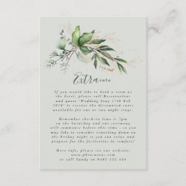 Tranquil Eucalyptus Elegant Green Breezy Zee Informatiekaartje