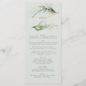 Tranquil Eucalyptus Elegant Green Breezy Zee Menu (Voorkant)