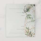 Tranquil Eucalyptus Elegant Green Breezy Zee Plaatskaartje (Buitenkant ongevouwen)