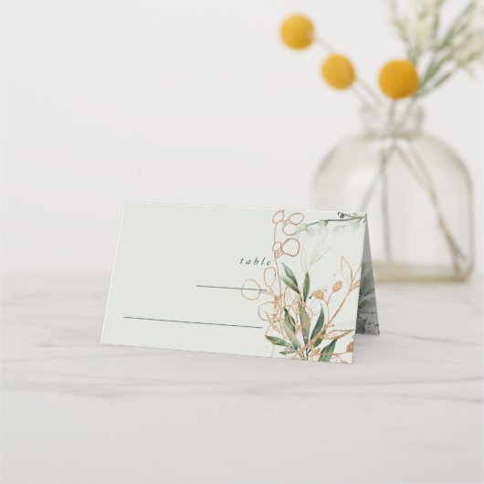 Tranquil Eucalyptus Elegant Green Breezy Zee Plaatskaartje (Voorkant)