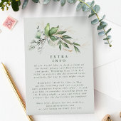 Tranquil Eucalyptus Elegant Groen Detail Zee Informatiekaartje