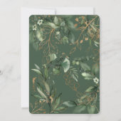 Tranquil Eucalyptus Green Breezy Zee Glass Bridal Kaart (Achterkant)