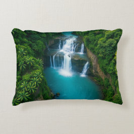 "Tranquil Falls – Natuurlijke knuffel in elke" Accent Kussen