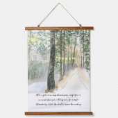 Tranquil Forest Path Waterverf Optionele formuleri Hangend Wandkleed (Voorkant)