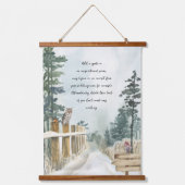 Tranquil Forest Path Waterverf Optionele formuleri Hangend Wandkleed (Voorkant 2)