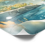 Tranquil Forest Riverbank Foto Afdruk (Hoek)