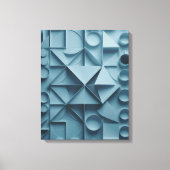 Tranquil Geometry Abstract Canvas Print (Voorkant)