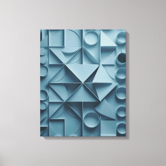 Tranquil Geometry Abstract Canvas Print (Voorkant)