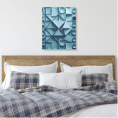 Tranquil Geometry Abstract Canvas Print (Insitu (Slaapkamer))