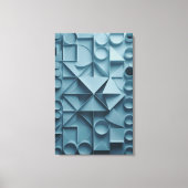 Tranquil Geometry Abstract Canvas Print (Voorkant)