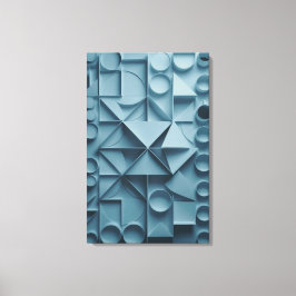 Tranquil Geometry Abstract Canvas Print