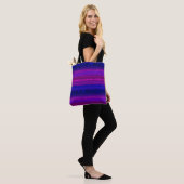 Tranquil glazen strepen tote bag (Op model)