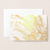 Tranquil Golden Fern Folie Kaarten (Voorkant met envelop)