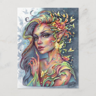 Tranquil Grace Briefkaart Forest Spirit Fantasy