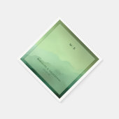 Tranquil Green Mountain Gradient Servet (Hoek)