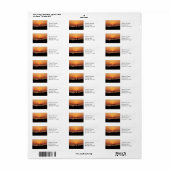Tranquil Grieks Sunset Return Adres Labels (Full Sheet)