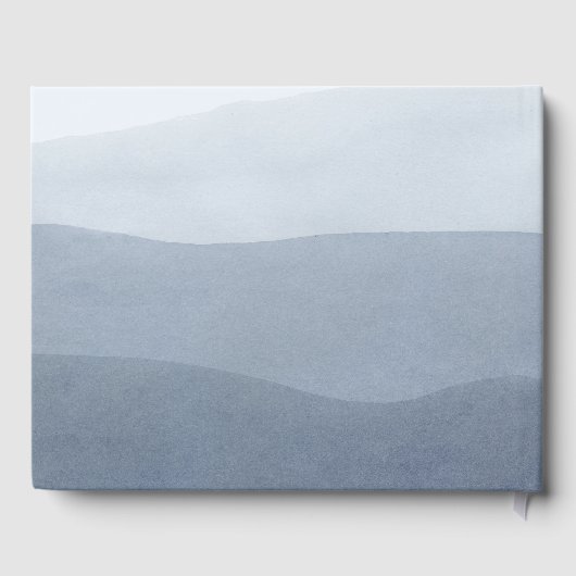 Tranquil Grijs Vervagen naar Wit. Abstract landsch Gastenboek (Achterkant)