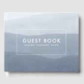 Tranquil Grijs Vervagen naar Wit. Abstract landsch Gastenboek (Voorkant)