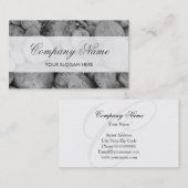 Tranquil grijs visitekaartje met peerstenen (Voorkant / Achterkant)