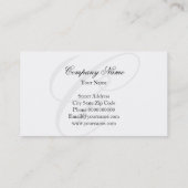 Tranquil grijs visitekaartje met peerstenen (Achterkant)