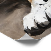 Tranquil Guardian: Vreedzaam Wolfportret Poster (Hoek)