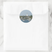 Tranquil Harbor Ronde Sticker (Tas)