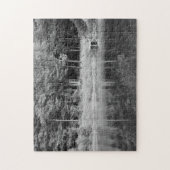 Tranquil Herfst Pond Uitzicht Vist Dock Family Fun Legpuzzel (Verticaal)