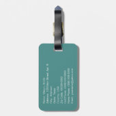 Tranquil Island Paradise Labadee Haiti Bagagelabel (Achterkant verticaal)