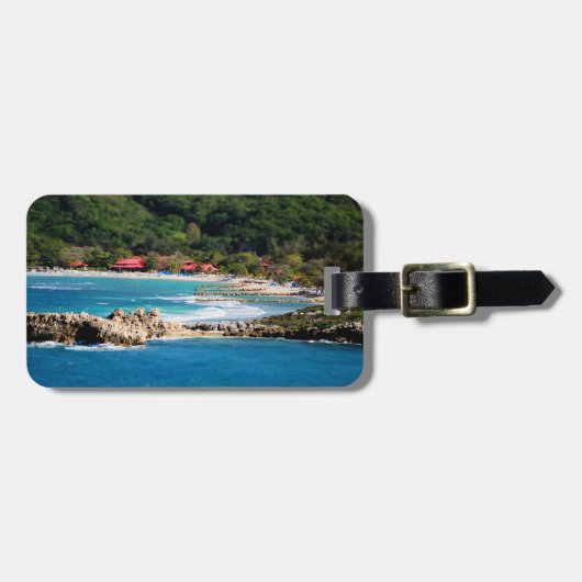 Tranquil Island Paradise Labadee Haiti Bagagelabel (Voorkant horizontaal)