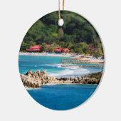 Tranquil Island Paradise Labadee Haiti Keramisch Ornament (Links)