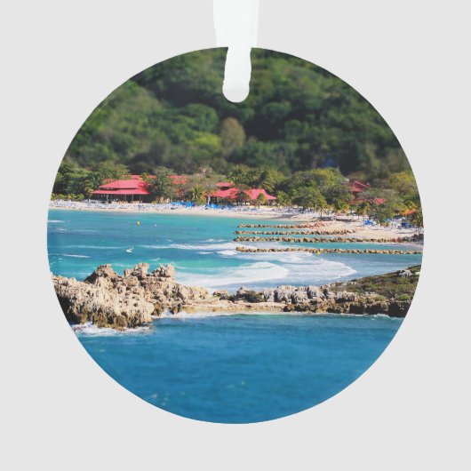 Tranquil Island Paradise Labadee Haiti Ornament (achterkant)