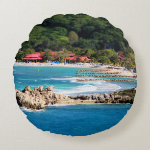 Tranquil Island Paradise Labadee Haiti Rond Kussen
