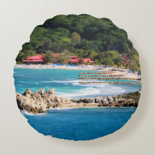 Tranquil Island Paradise Labadee Haiti Rond Kussen