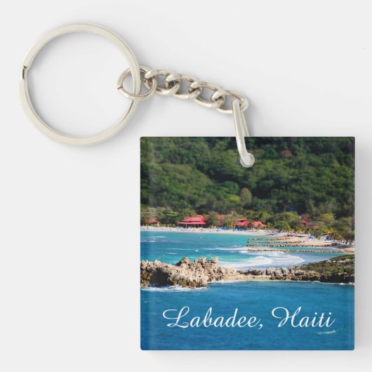 Tranquil Island Paradise Labadee Haiti Sleutelhanger (Voorkant)