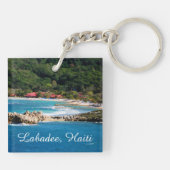 Tranquil Island Paradise Labadee Haiti Sleutelhanger (Achterkant)
