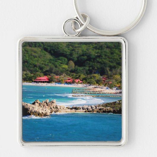 Tranquil Island Paradise Labadee Haiti Sleutelhanger (Voorkant)