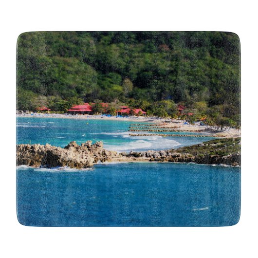 Tranquil Island Paradise Labadee Haiti Snijplank (Voorkant)