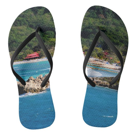 Tranquil Island Paradise Labadee Haiti Teenslippers (Voetbed)